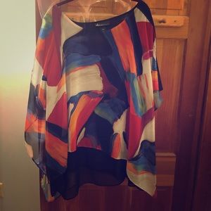 Lane Bryant 26/28 flowy multicolored top